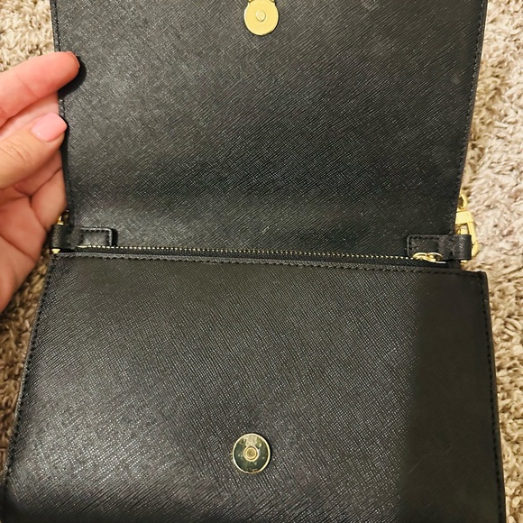 Tory Burch Black and Gold Crossbody Bag - Picture 4 of 9